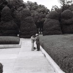 Josiane Keller - husband and wife at the Hiroshima Peace Memorial, adjusting the tie