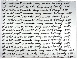 John Baldessari - I will not make any more boring art
