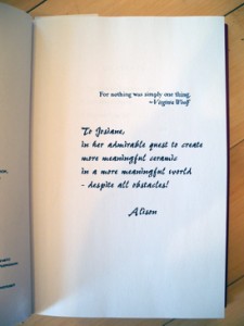 Alison Bechdel - impersonal dedication, printed