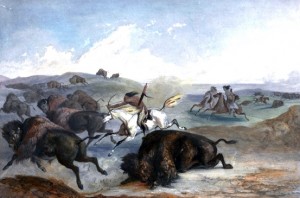 Karl Bodmer Buffalo Hunt