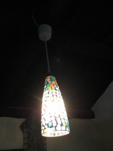 Natural Cylce stained glass lamp