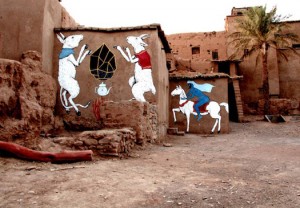 Ericailcane and Andreco - mural in Morocco