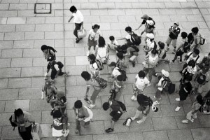 Josiane Keller - school class standing up