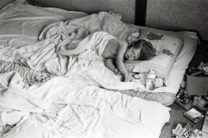 Josiane Keller - asleep on the futon