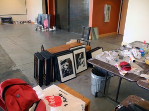 framed work, frames, paint and laid out art