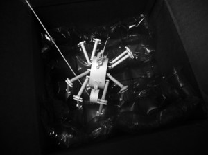 Josiane Keller - paper spider in a box