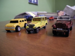 Josiane Keller - three toy cars