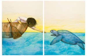Josiane Keller - Urashima Taro - Urashima meets Otohime in shape of a turtle