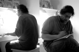 Josiane Keller - Mike Bradley writing The Lincoln Brothers theme song