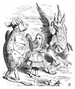 John Tenniel - Alice, the Mock Turtle and the Gryphon