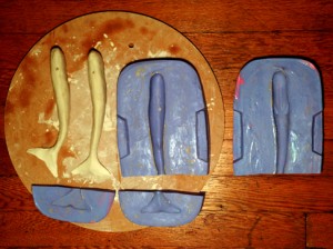 Josiane Keller - whale mold cut in two