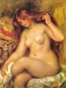 Pierre Auguste Renoir - Bather with Blonde Hair