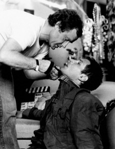 Unknown photographer, Director Ridley Scott with Harrison Ford, Blade Runner, 1982