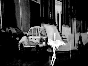 Josiane Keller - Schutzengel crossing the road