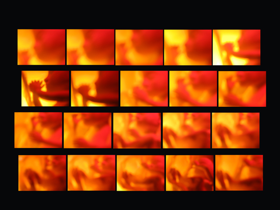 Josiane Keller - contact sheet fetus in the womb 2