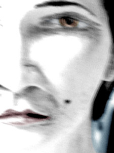 Josiane Keller - Agnes' left eye (colour)