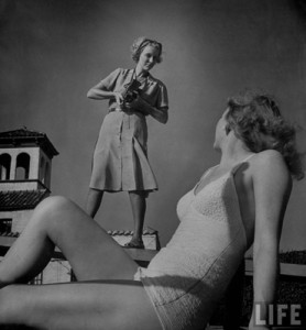 Nina Leen - with model