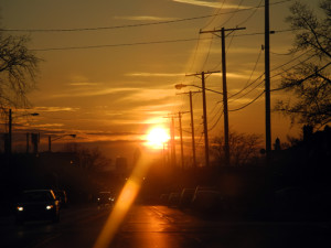 Josiane Keller - road in sunset