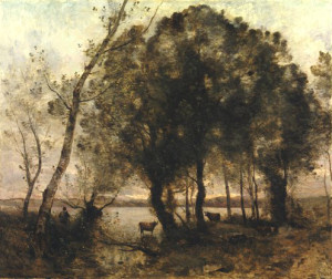 Camille Corot - the lake - 1861