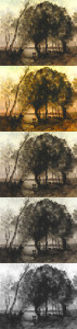Camille Corot - the lake - hue range