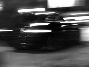 Josiane Keller - shiny black car