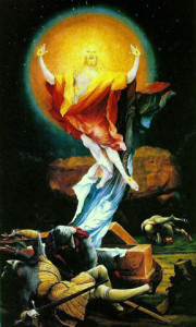 Matthias Grunewald - Isenheimer Altar - second view - resurrecting christ