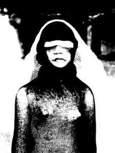 Josiane Keller - Alice with black and white veil