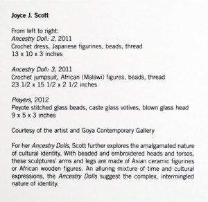 Joyce J Scott - Truths and Visions - MOCA gallery label