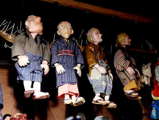 Josiane Keller - Minomushi marionettes - old village people