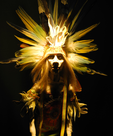 Josiane Keller - Billy with Aztec feather crown