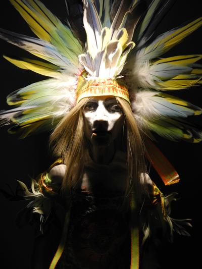 Josiane Keller - Billy with Aztec feather crown 5