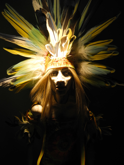 Josiane Keller - Billy with Aztec feather crown 9
