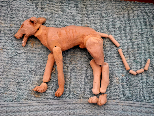 Josiane Keller - making of a red dog2