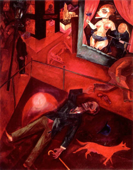 Georg Grosz - Selbstmörder - suicide - 1916