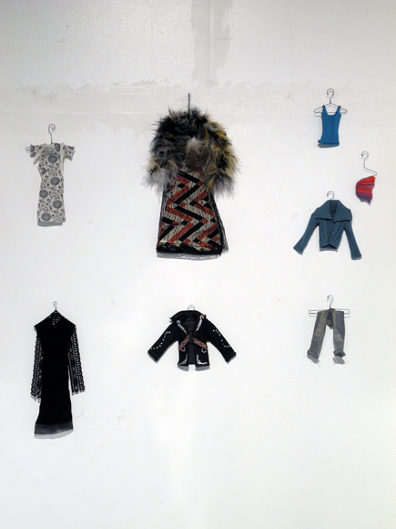 Josiane Keller - costume inventory center wall - colour