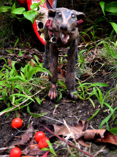 Josiane Keller - group shot outside - Goebbels on a leash 2