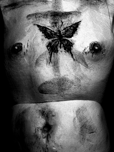 Josiane Keller - ChoCho's butterfly tattoo