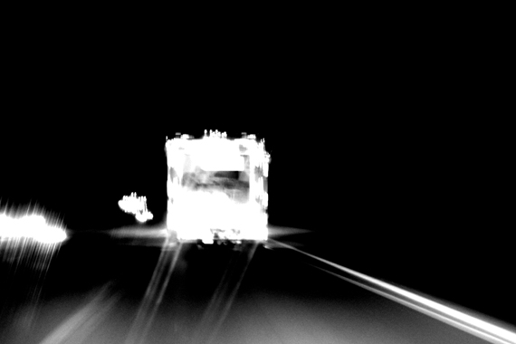 Edie Wesslechner - UHAUL truck at night on the highway