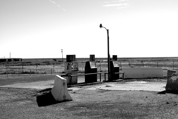 Edie Weisslechner - deserted gas station