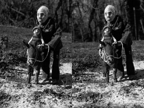 Josiane Keller - riding the donkey 1 and 2