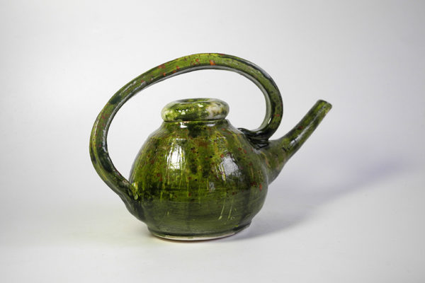 Small Green Oval Teapot